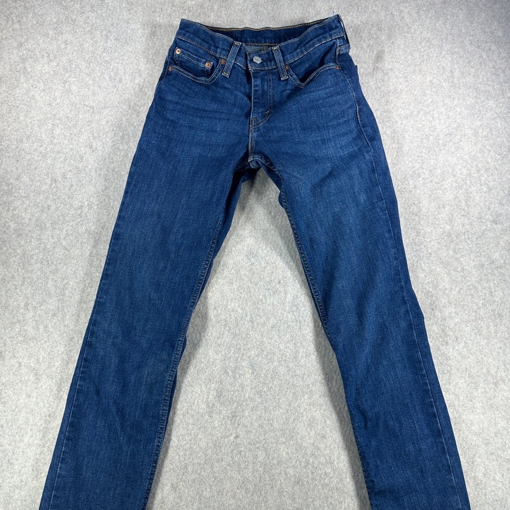 Levi's 511 Slim Fit Mens Jeans Dark Wash Blue Denim Zip Fly Waist 28 Length 32